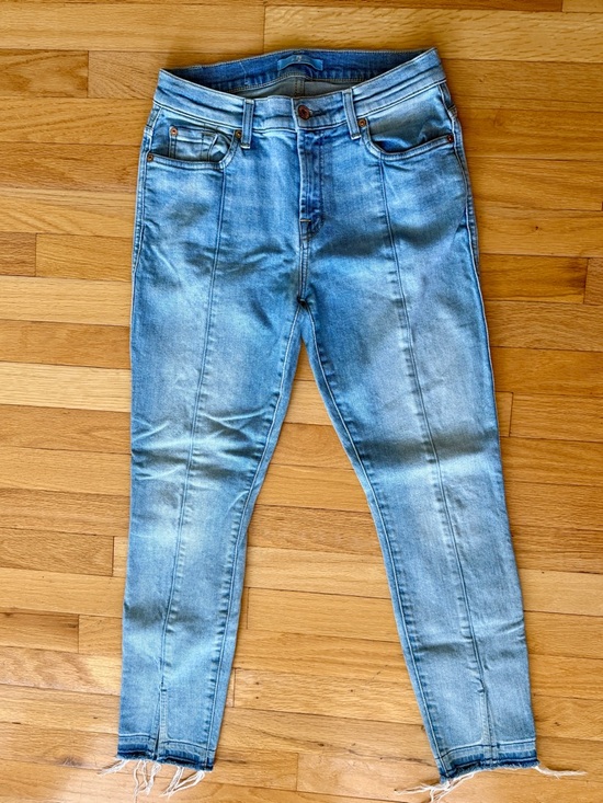 7 For All Mankind Denim - 7 for All Mankind stretch denim skinny cropped ankle jeans women’s 28
